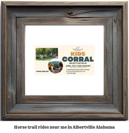 horse trail rides near me in Albertville, Alabama